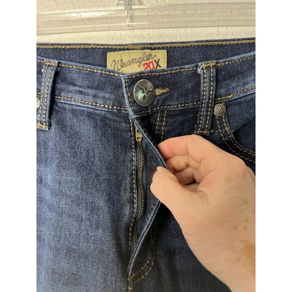 Wrangler 20X Jeans 32x35 Dark Wash Mid-rise - Picture 6 of 10